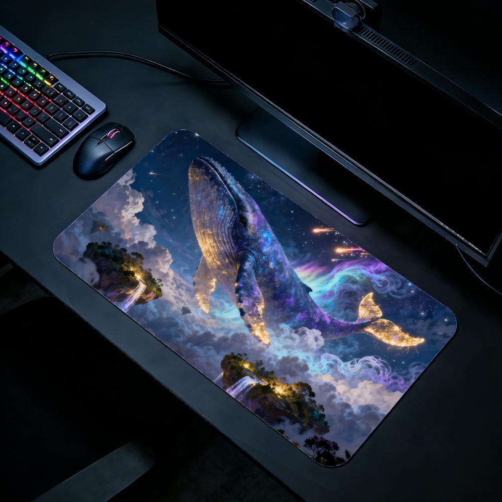 Nature Whale Gaming Mouse Pad  - Desk Setup Natural avaliação e preço