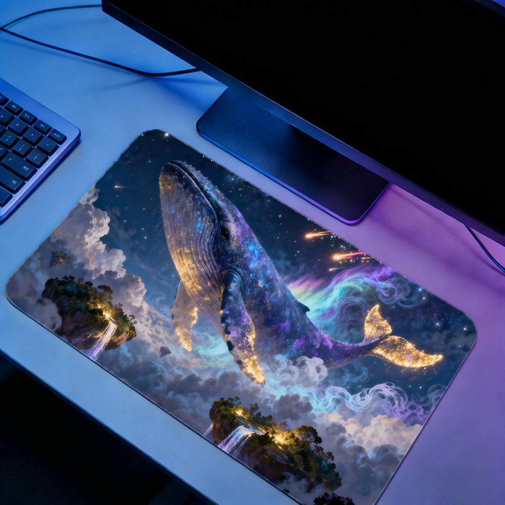 Nature Whale Gaming Mouse Pad  - Desk Setup Natural avaliação e preço