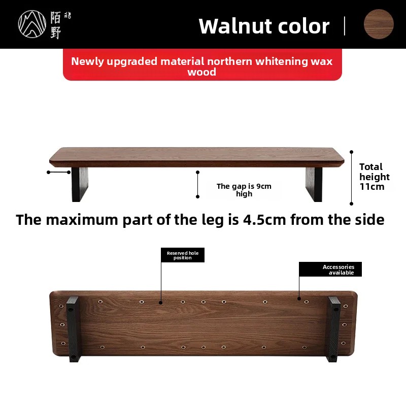 Solid Wood Monitor Riser Stand - Desk Setup Riser avaliação e preço