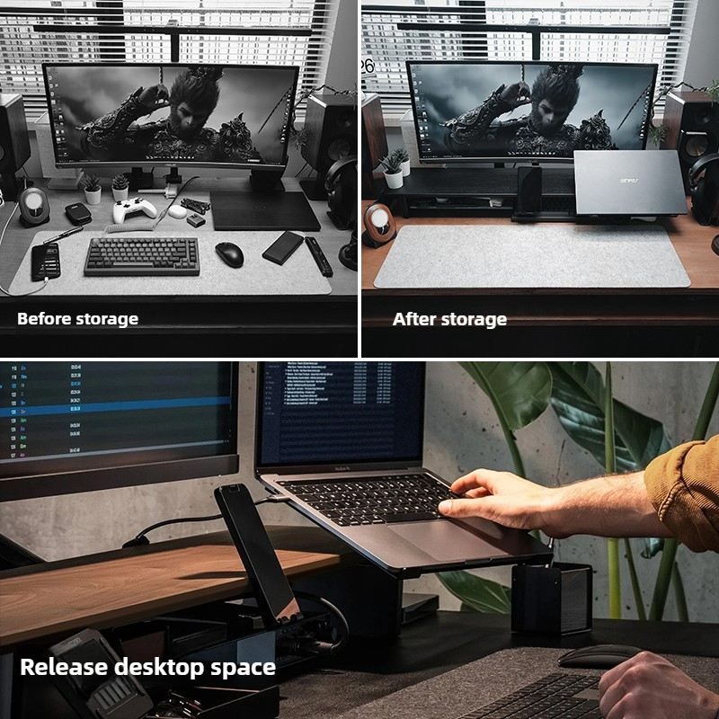 Modular Monitor Riser Stand Er - Desk Setup Monitor And Laptop avaliação e preço