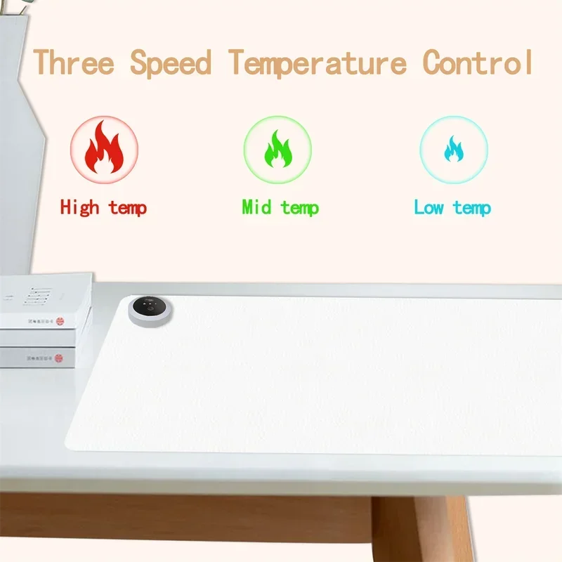 Extra Large Heated Desk Pad El - Desk Setup Carpet avaliação e preço