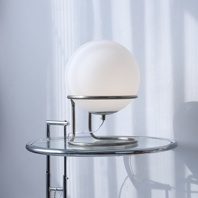 Minimalism Bauhaus White Glass - Desk Setup White avaliação e preço