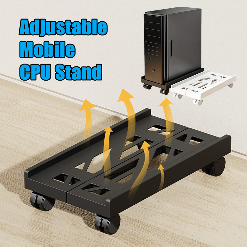 Adjustable Mobile CPU Stand Wi - Desk Setup Home Office avaliação e preço