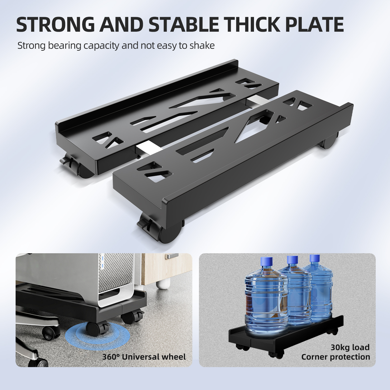 Adjustable Mobile CPU Stand Wi - Desk Setup Home Office avaliação e preço