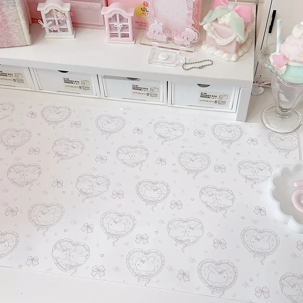 Kawaii Pink Rabbit Girl Heart  - Desk Setup Pink avaliação e preço