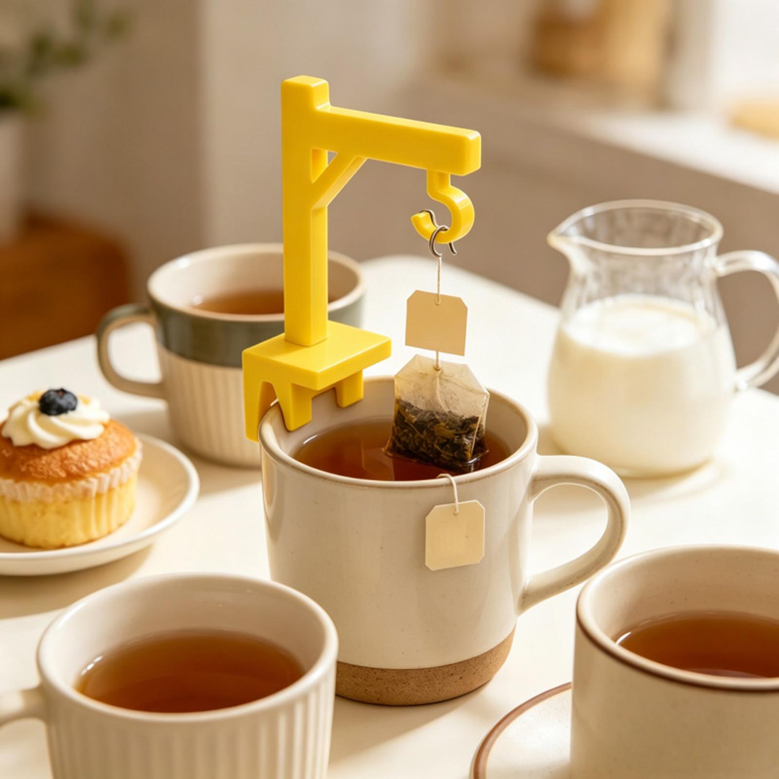 1PC Tea Bag Holder Clip Cute P - Desk Setup Home avaliação e preço