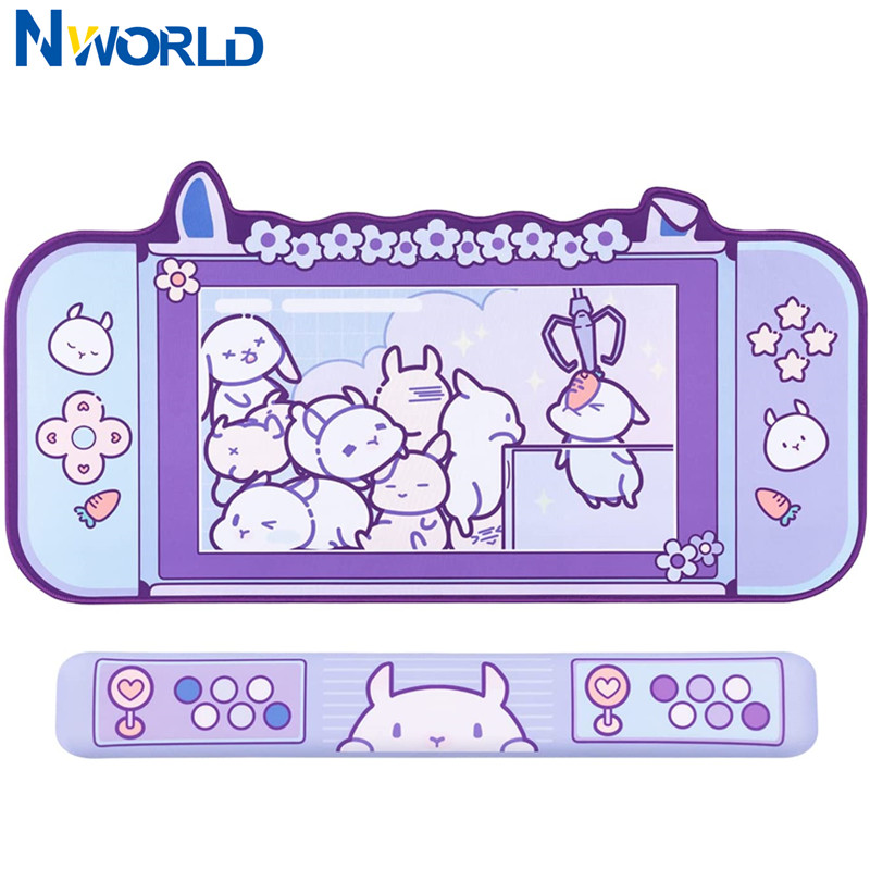 Large Kawaii Gaming Mouse Pad  - Desk Setup Pink avaliação e preço