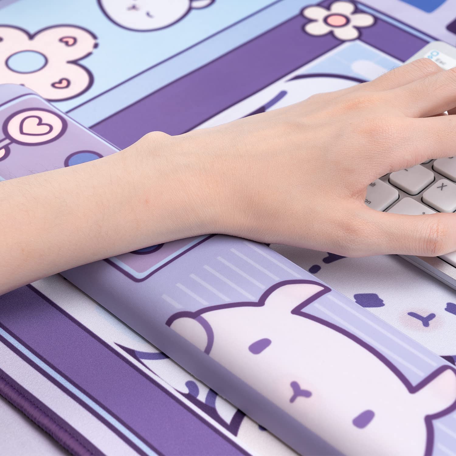 Large Kawaii Gaming Mouse Pad  - Desk Setup Pink avaliação e preço