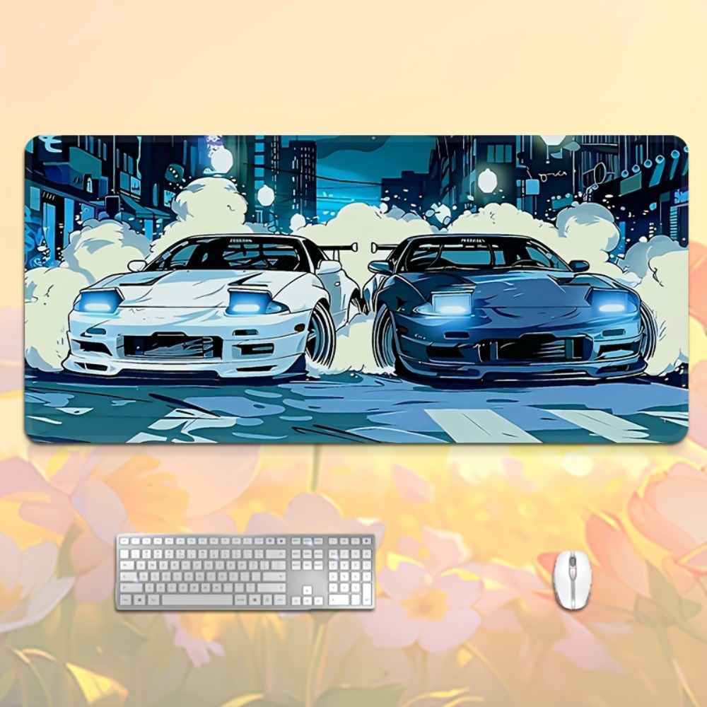 Anime Style Blue White Sports  - Desk Setup Blue avaliação e preço