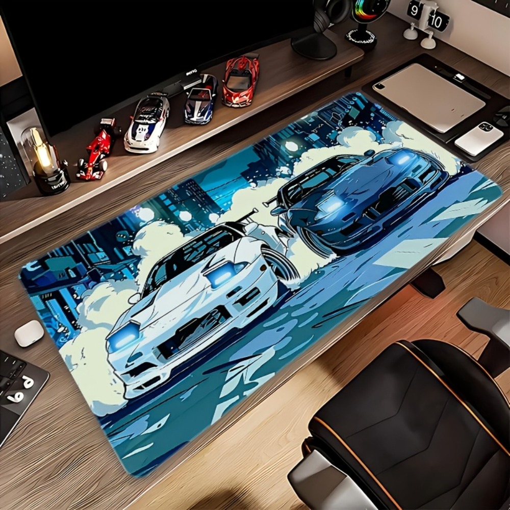 Anime Style Blue White Sports  - Desk Setup Blue avaliação e preço