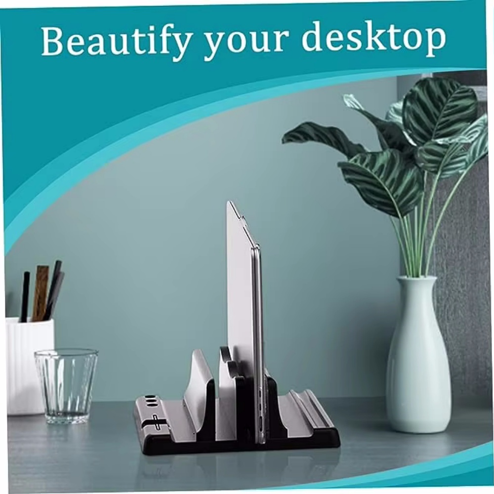 Adjustable Laptop Stand Vertic - Desk Setup Pink avaliação e preço