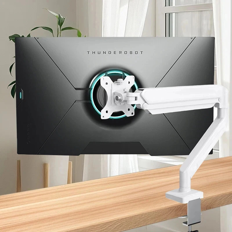 Single Monitor Desk Mount Arm– - Desk Setup Home Office avaliação e preço