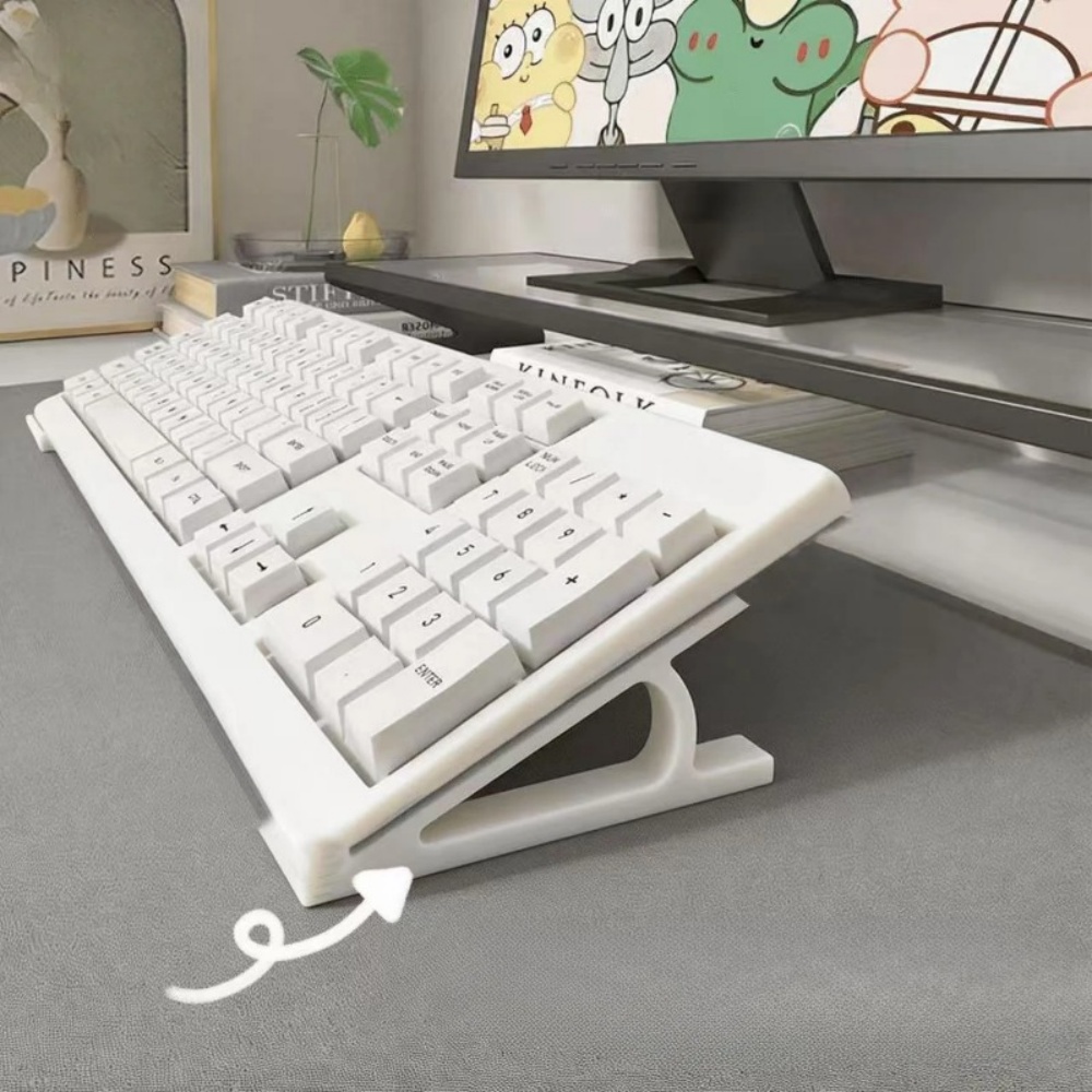 2pc Ergonomic Keyboard Riser F - Desk Setup Riser avaliação e preço