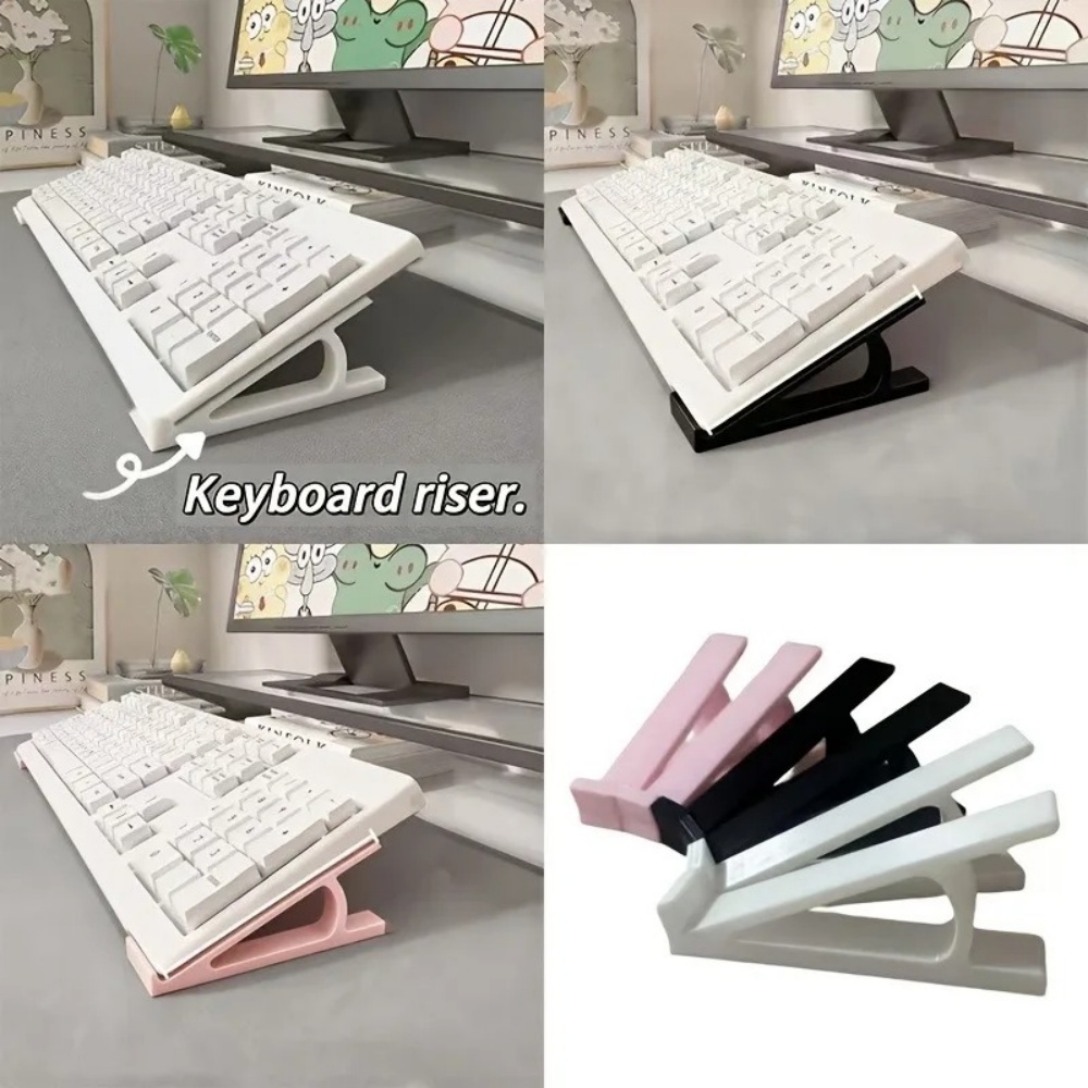 2pc Ergonomic Keyboard Riser F - Desk Setup Riser avaliação e preço