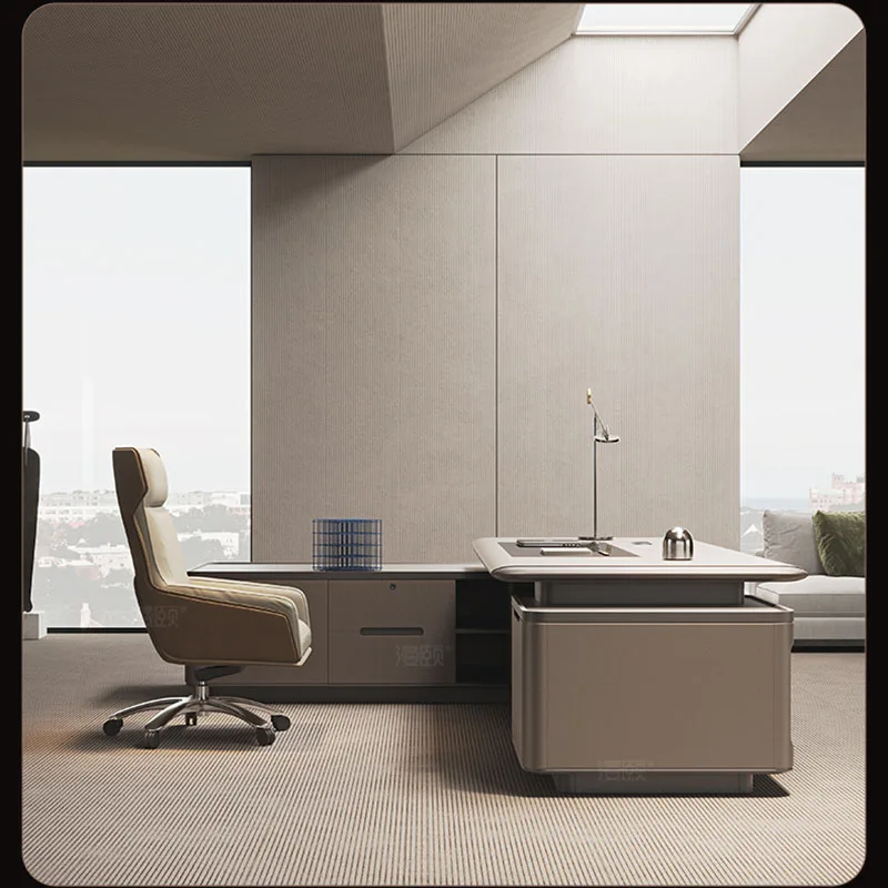 Manicure White L Shaped Wooden - Desk Setup Home Office avaliação e preço