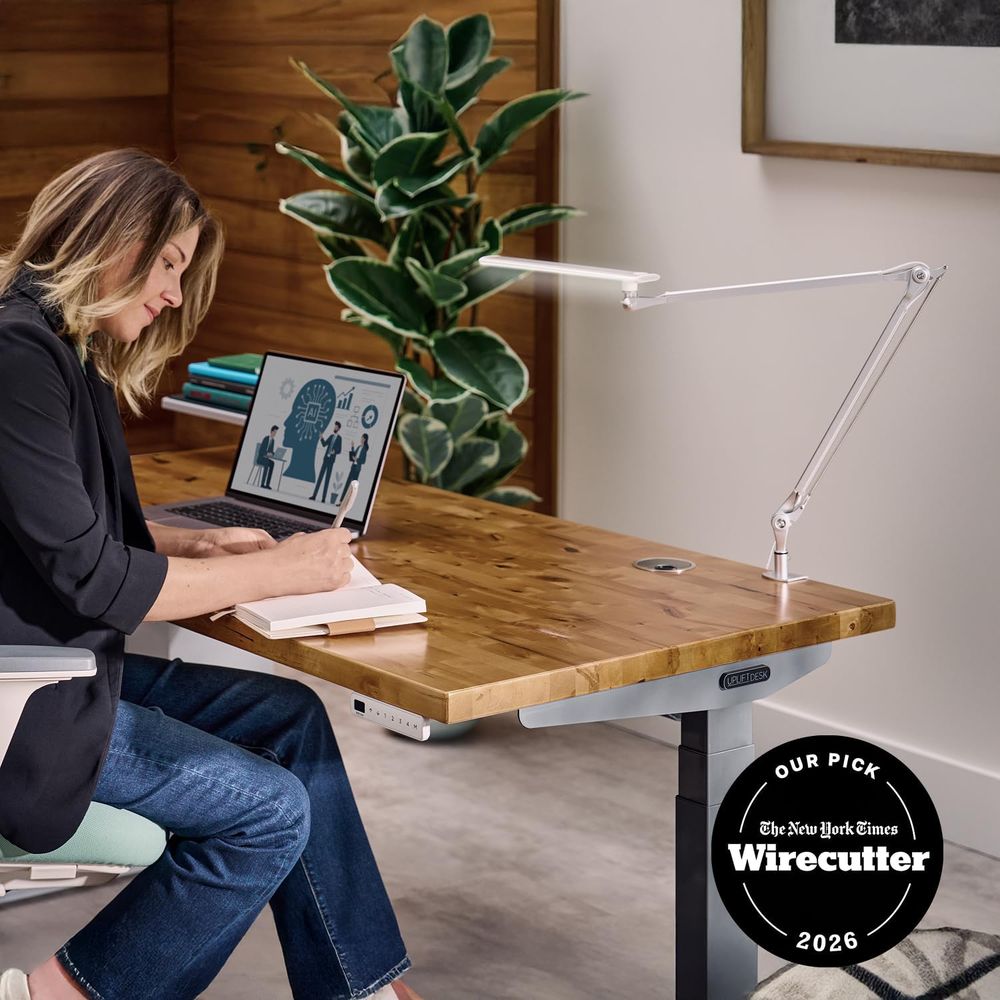Adjustable 3-Color LED Desk La - Desk Setup Home Office avaliação e preço