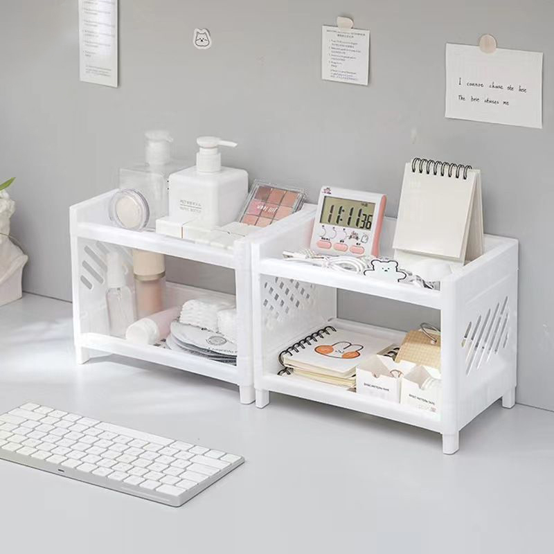 Desktop Storage Rack Multi-Lay - Desk Setup Home Office avaliação e preço