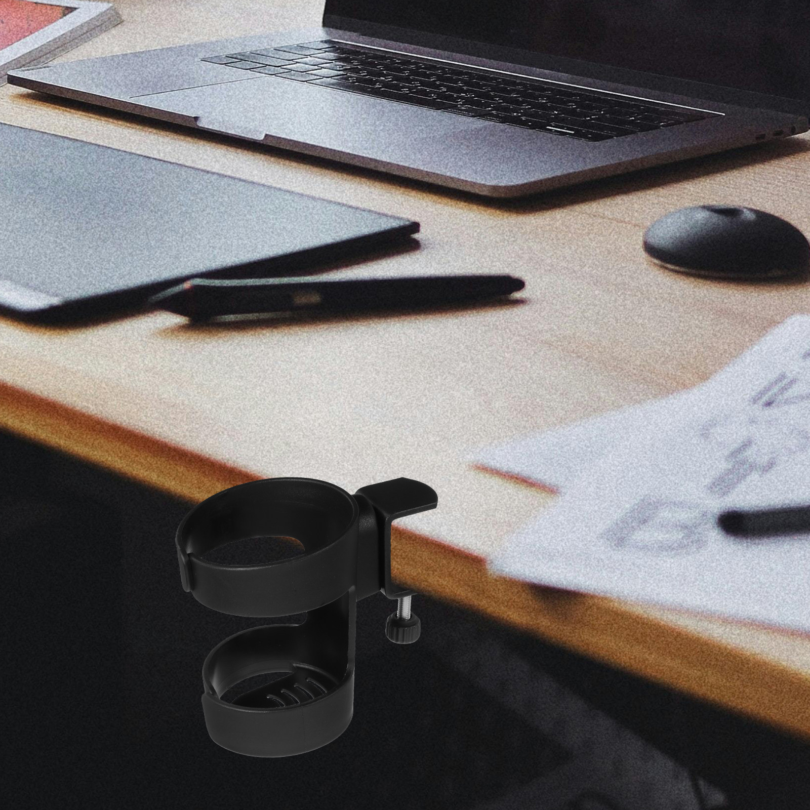 Desk Cup Holder Clamp Adjustab - Desk Setup Home Office avaliação e preço