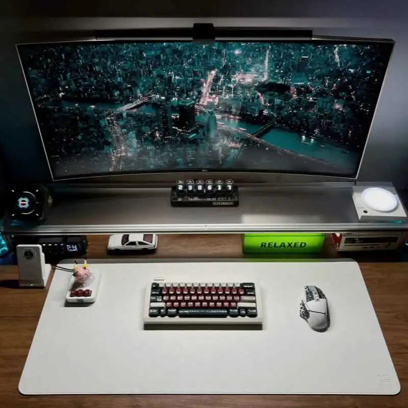 Aluminum Monitor Stand Acrylic - Desk Setup Monitor And Laptop avaliação e preço