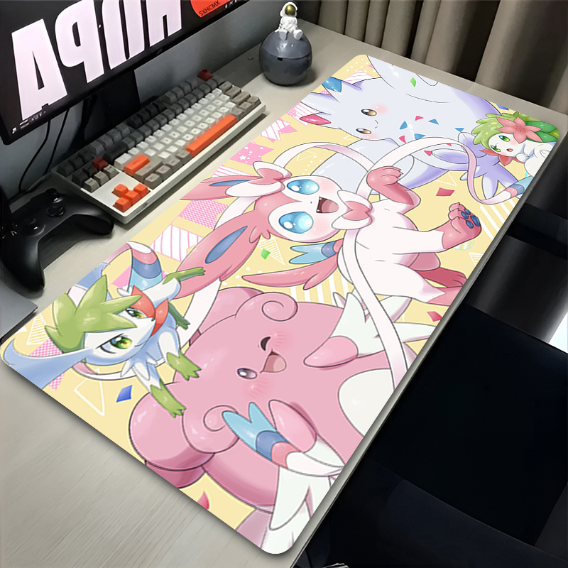 Large Pink Cute Mousepad XXL G - Desk Setup Pink avaliação e preço
