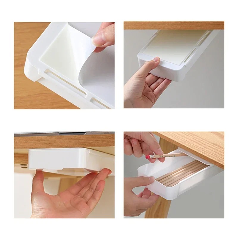Self Adhesive Storage Drawer B - Desk Setup Home avaliação e preço