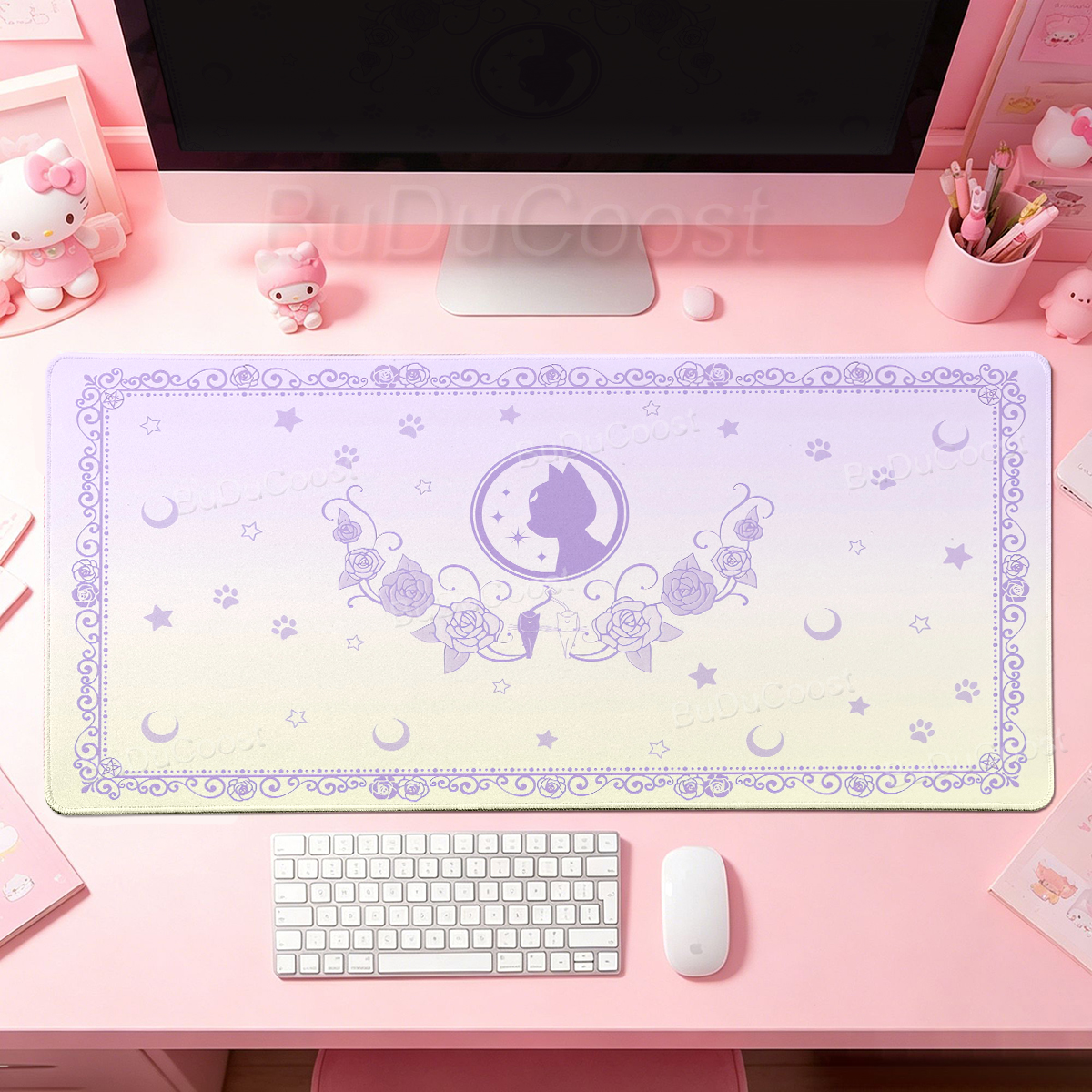 Kawaii Anime Girls Pink Mouse  - Desk Setup Pink avaliação e preço