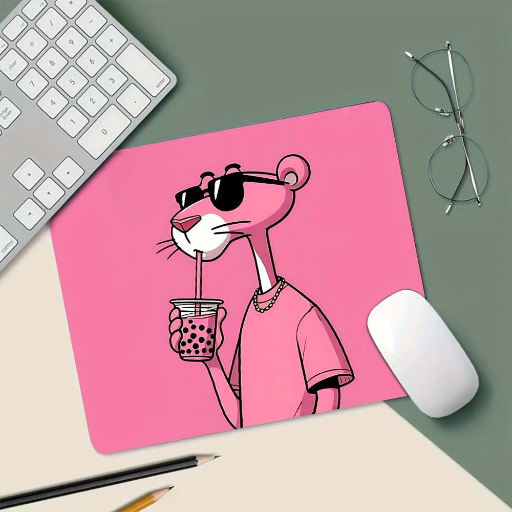 Non-Slip Mouse Pad with Cute P - Desk Setup Pink avaliação e preço