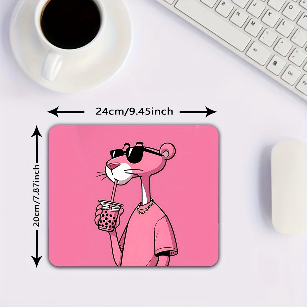 Non-Slip Mouse Pad with Cute P - Desk Setup Pink avaliação e preço