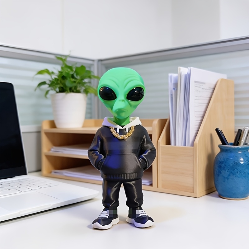 1 Piece Green Alien Figure wit - Desk Setup Home Office avaliação e preço
