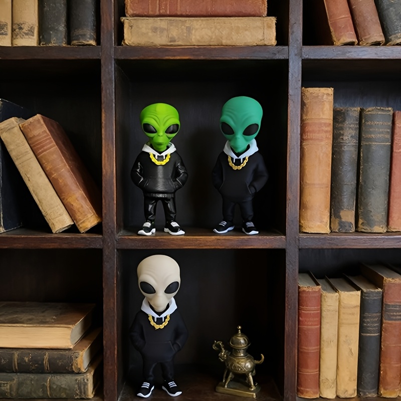 1 Piece Green Alien Figure wit - Desk Setup Home Office avaliação e preço