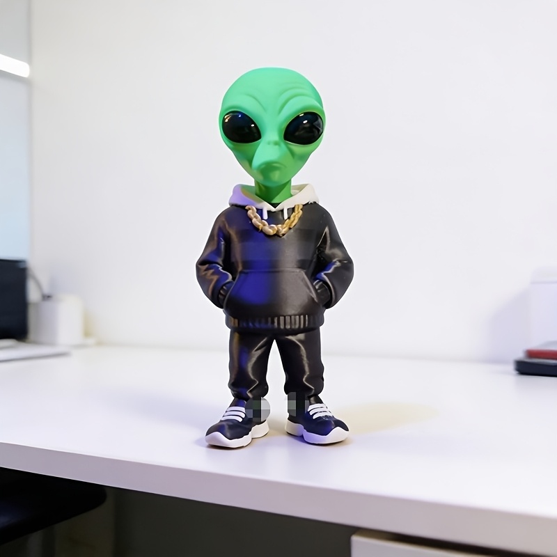 1 Piece Green Alien Figure wit - Desk Setup Home Office avaliação e preço