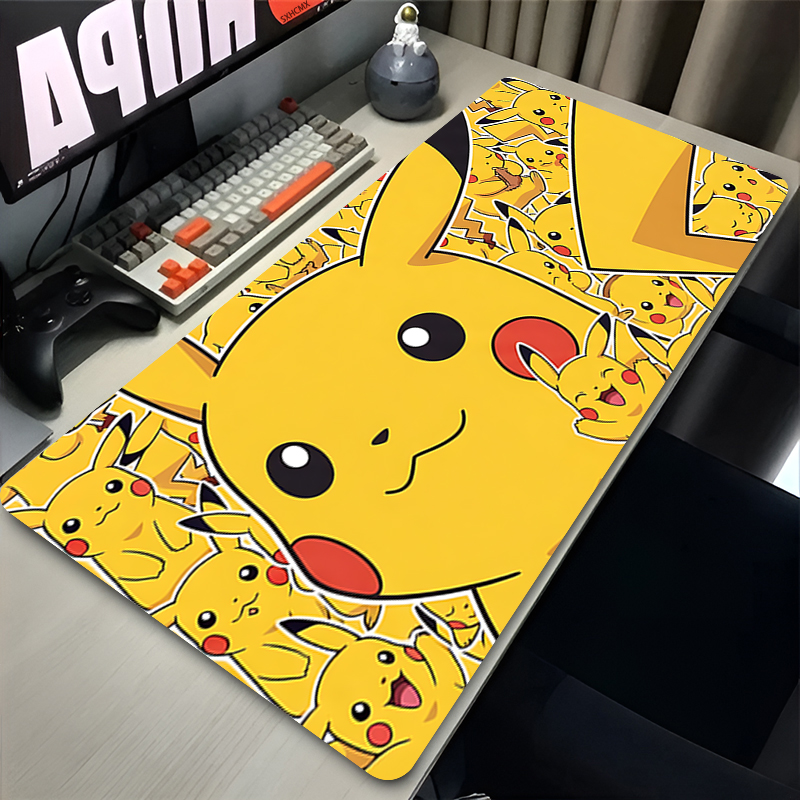 Mouse Pad P-pokemon Pikachu Co - Desk Setup Mat avaliação e preço