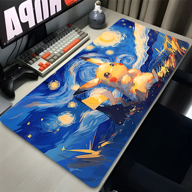 Mouse Pad P-pokemon Pikachu Co - Desk Setup Mat avaliação e preço