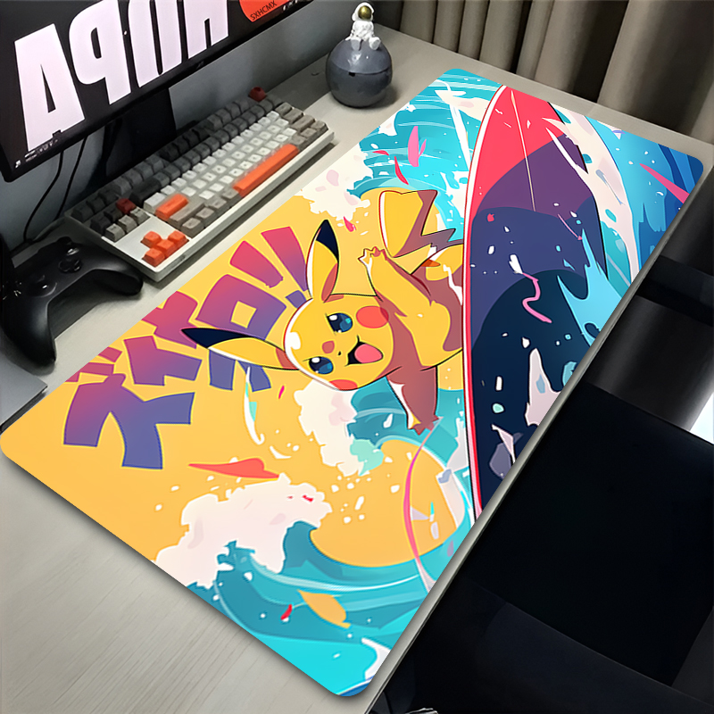 Mouse Pad P-pokemon Pikachu Co - Desk Setup Mat avaliação e preço