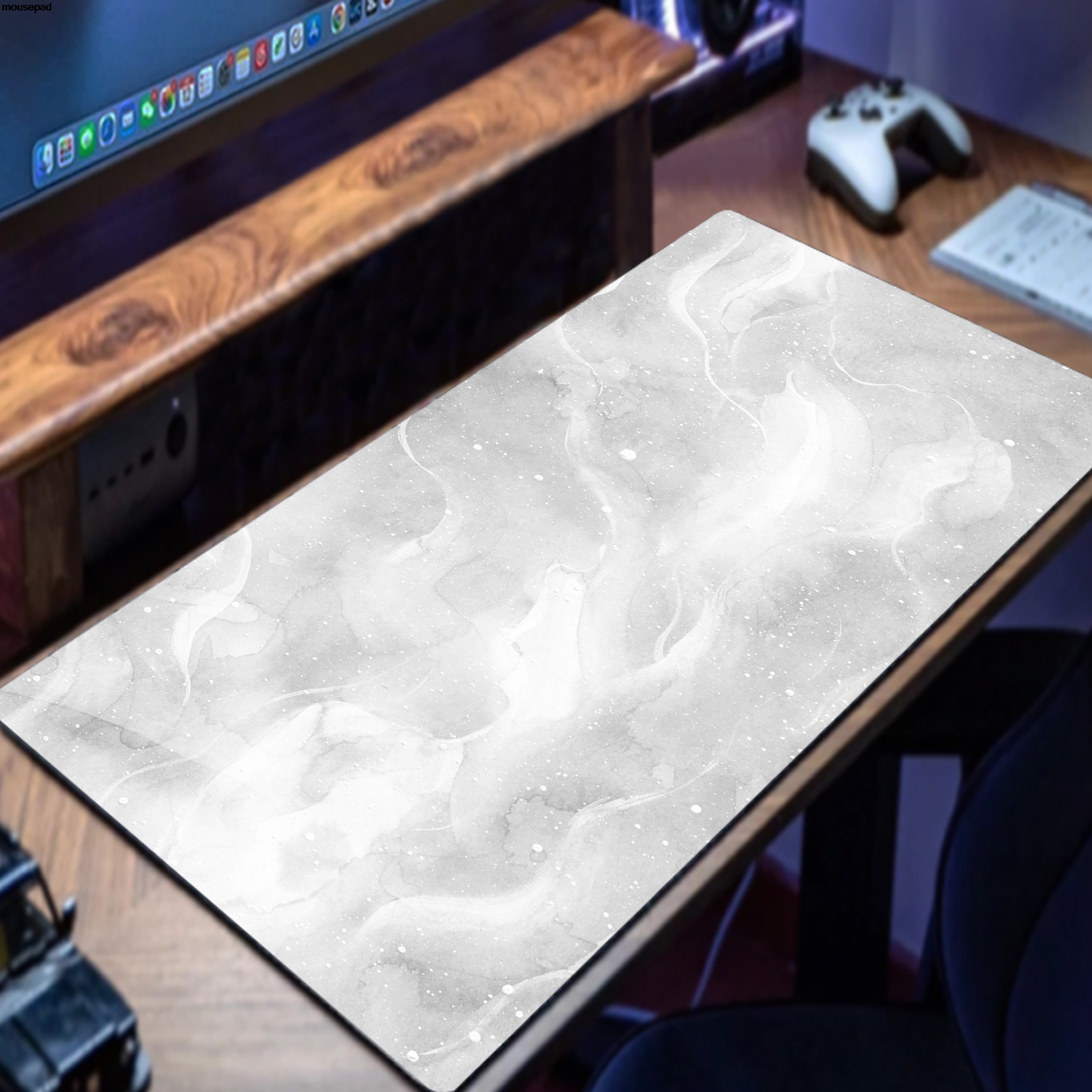 Gray Marble XXL Mouse Pad Gami - Desk Setup Natural avaliação e preço