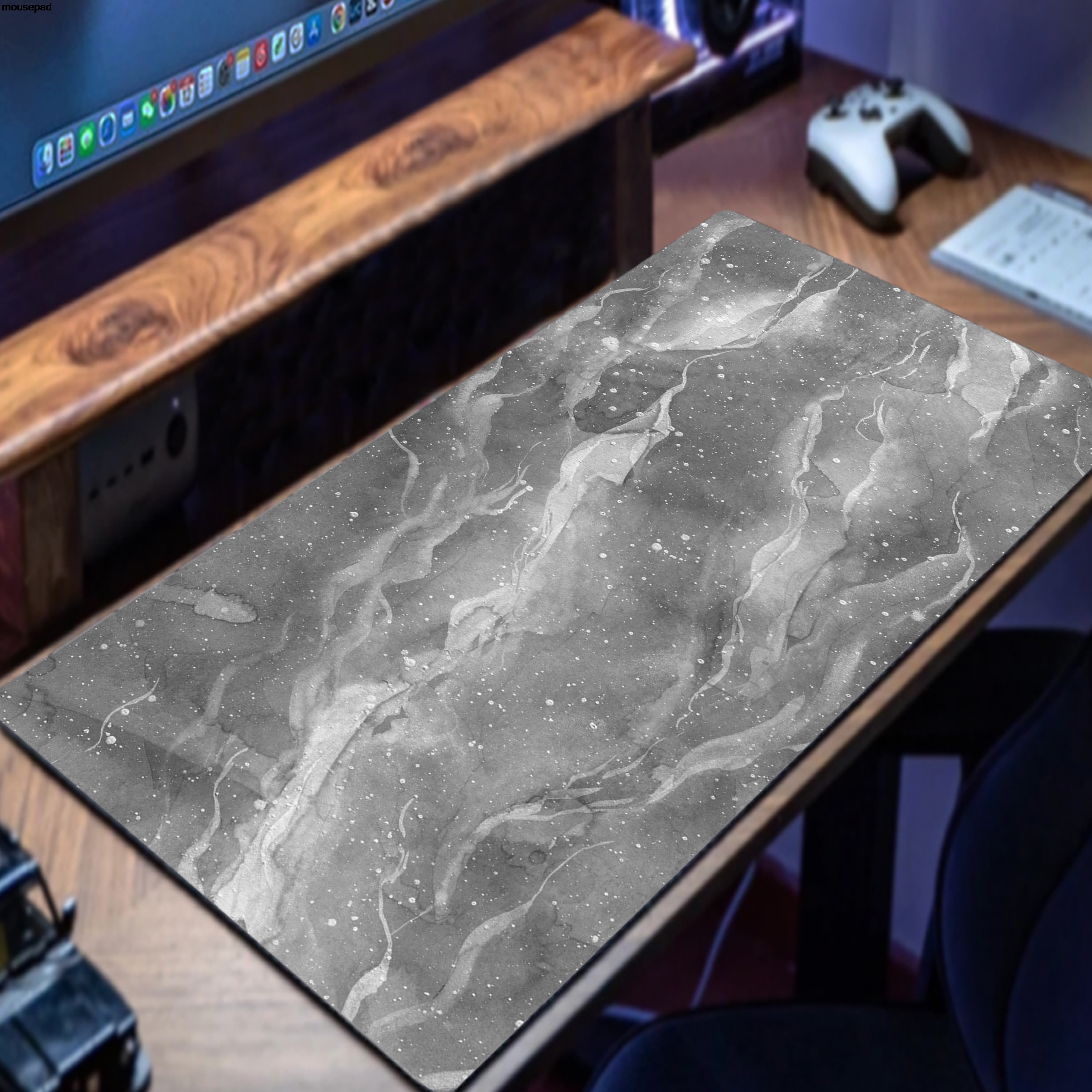 Gray Marble XXL Mouse Pad Gami - Desk Setup Natural avaliação e preço